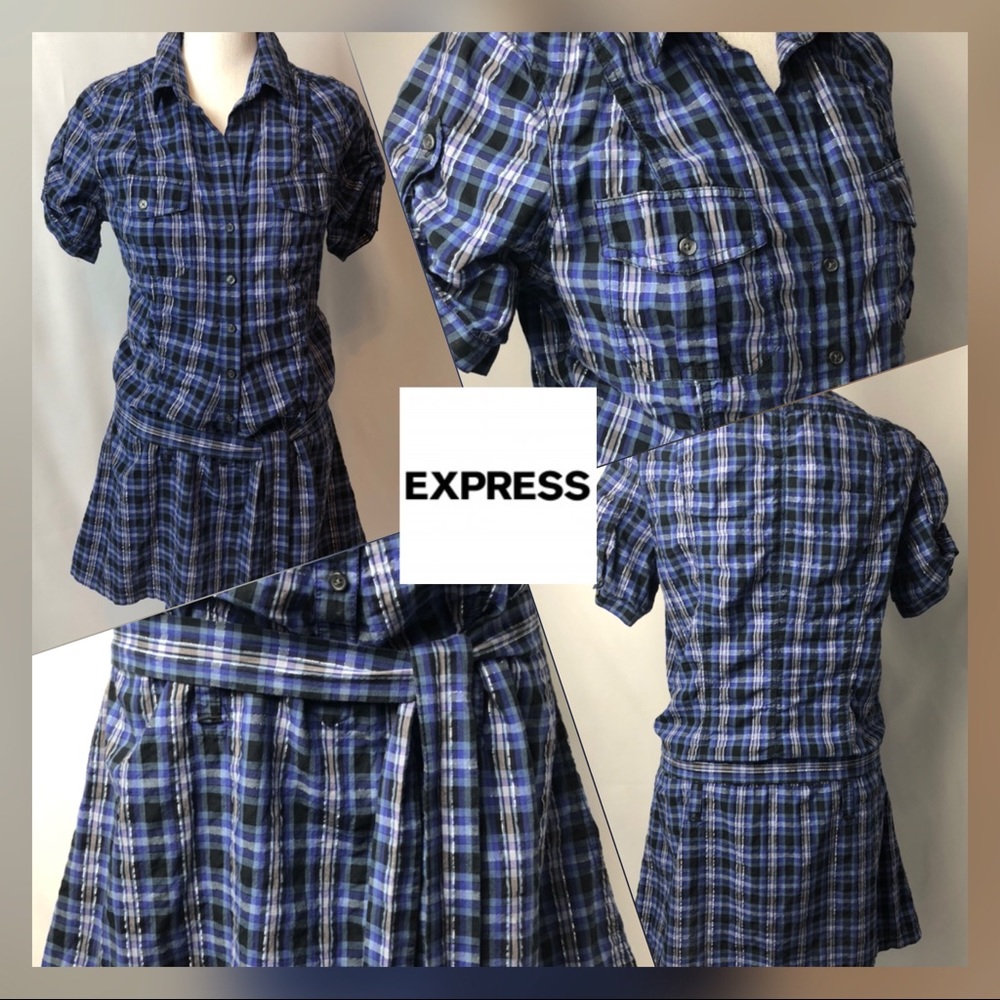 Express Casual Plaid Dress
